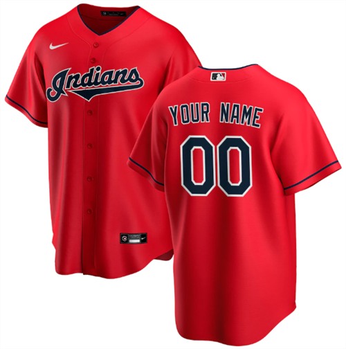 Men's Cleveland Indians ACTIVE PLAYER Custom Stitched MLB Jersey